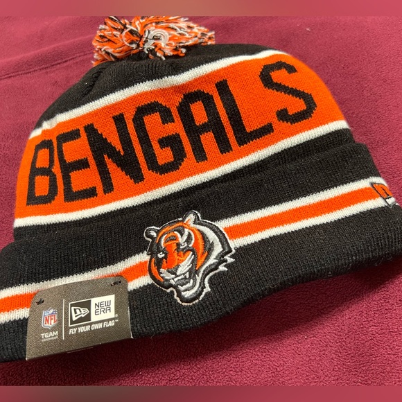 Cincinnati Bengals Knit Winter Hat Beanie New Era Cap On Field Sideline - Picture 1 of 3